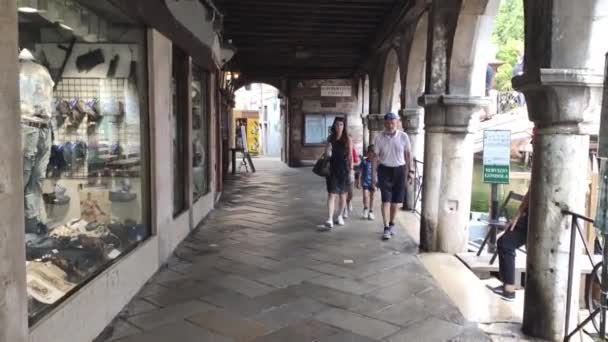 VENICE,イタリア5 July 2020:ヴェネツィアのソポルテゴ・ファリエ — ストック動画