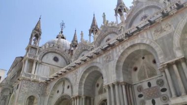 İtalya 'daki Venedik' teki Saint Mark Katedrali 'nin detayları