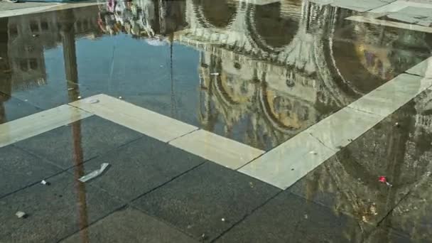 Reflexão catedral de São Marcos em Veneza 3 — Vídeo de Stock