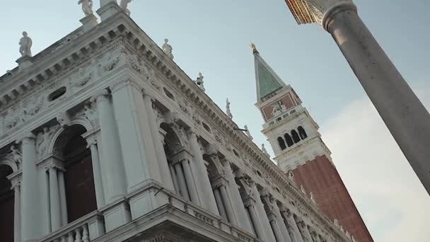 Venedik 'teki Saint Mark binası — Stok video