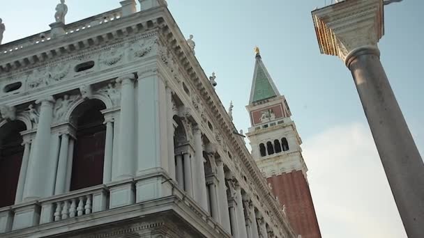 Edificio San Marcos en Venecia 2 — Vídeo de stock