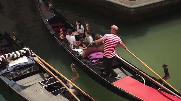 Γόνδολες στη Βενετία 6 — Αρχείο Βίντεο