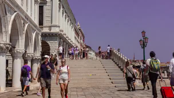 Time lapse of view of Sospiri bridge in Venice, Italia 2 — Vídeos de Stock