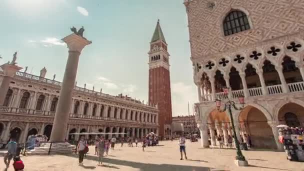 Hiper lapso de visión de la plaza de San Marco en Venecia, Italia 2 — Vídeo de stock