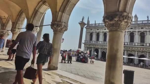 Hiper-lapso de visão da Praça San Marco em Veneza, Itália 6 — Vídeo de Stock