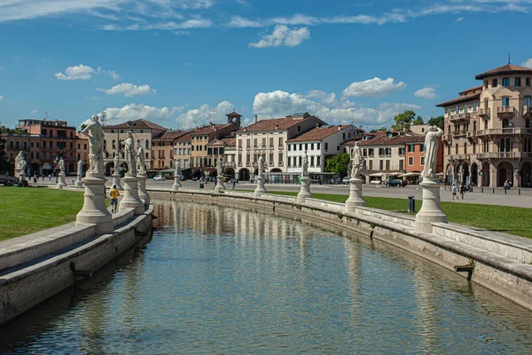 Prato Della Valle Látképe Padovában Olaszországban — Stock Fotó