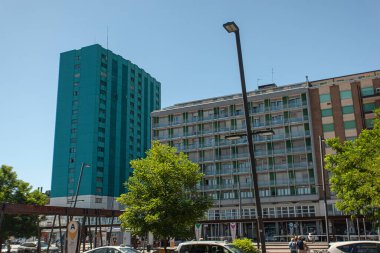 PADOVA, İtalya 17 Temmuz 2020: Padua, İtalya 'da Bina