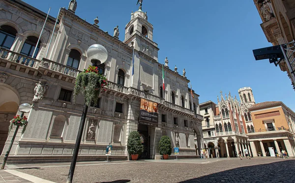 Padova Olaszország 2020 Július Cavour Tér Padovában Olaszországban — Stock Fotó