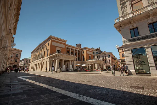 Padova Olaszország 2020 Július Cavour Tér Padovában Olaszországban — Stock Fotó