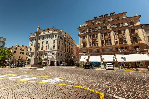 Padova Włochy Lipiec 2020 Plac Garibaldiego Padwie Włochy — Zdjęcie stockowe