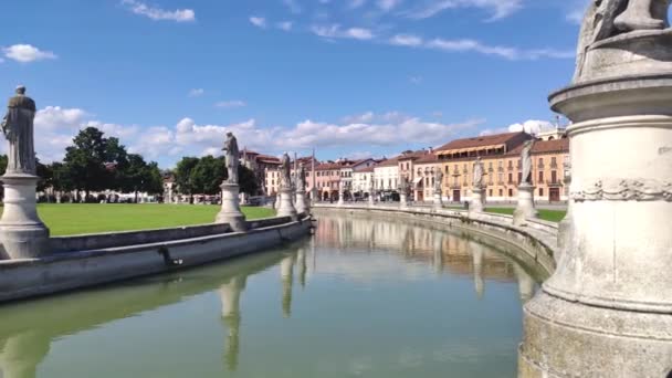 Vista de Prato della Valle em Pádua, Itália — Vídeo de Stock