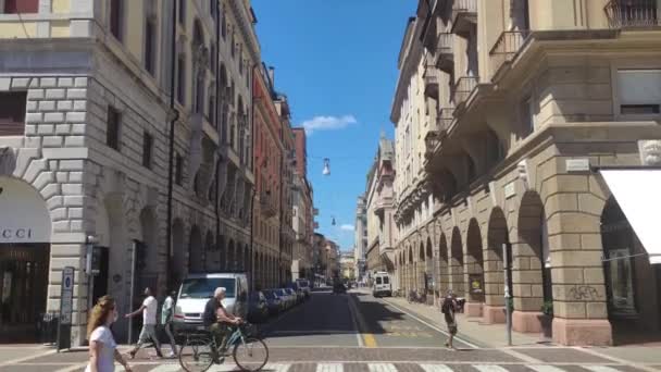 Площадь Гарибальди в Падуе, Италия — стоковое видео