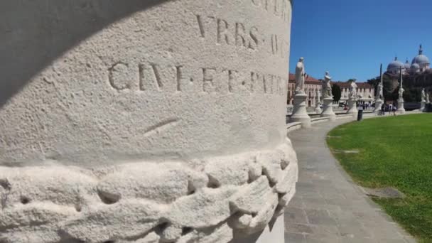 Prato della Valle w Padwie we Włoszech 2 — Wideo stockowe