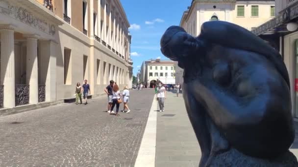 Cavour Platz in Padua, Italien 4 — Stockvideo