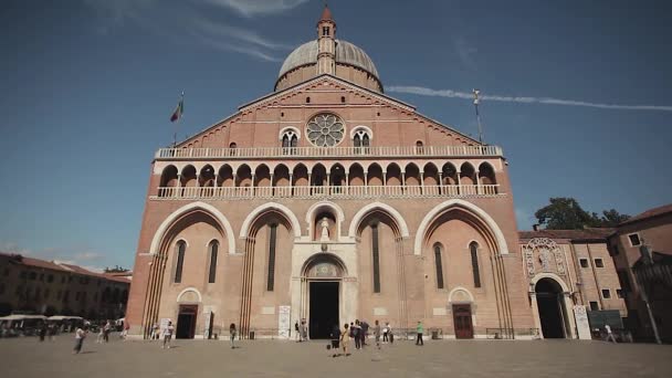 Szent Antal katedrális Padova Olaszországban 4 — Stock videók