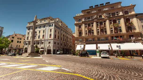 Time Lapse of Garibaldi square in Padua, Italy 2 — Stock video