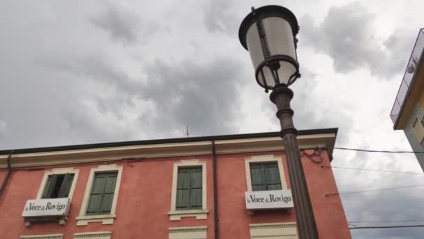 La Voce di Rovigo Banner — Stok video