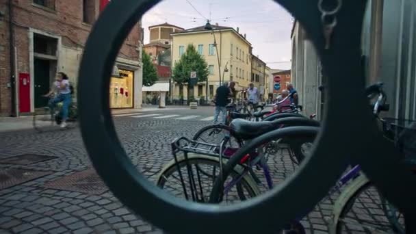 İtalya 'daki Rovigo şehrinin kentsel Broll sahnesi — Stok video