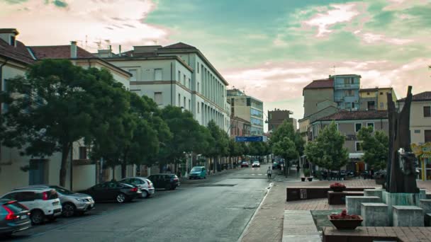 Corso del Popolo in Rovigo in Italy 2 — 图库视频影像