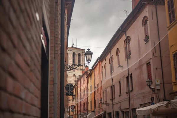Ferrara Italië Juli 2020 Detail Van Historische Gebouwen Ferrara Italië — Stockfoto