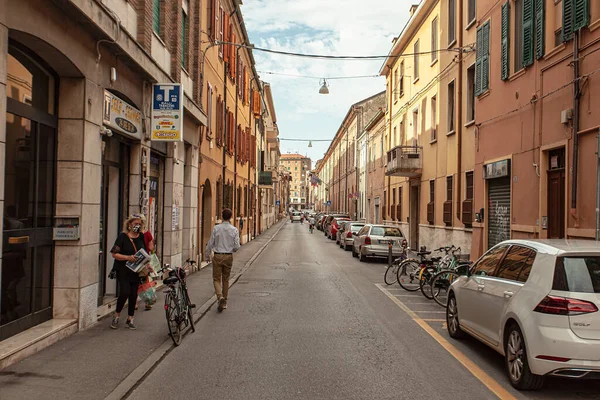 Ferrara Italië Juli 2020 Mensen Het Straatleven Ferrara Italië — Stockfoto