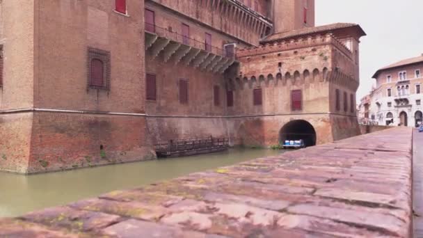 Detalle broll castillo Ferrara 2 — Vídeo de stock