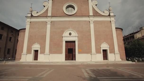 San Benedetto abate Church in Ferrara in Italy — Stock Video