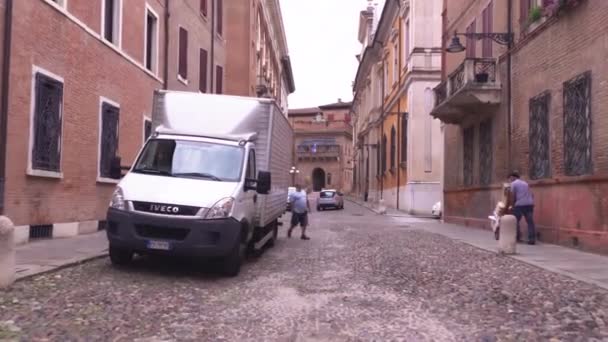Veduta in Time remapping di Corso Ercole a Ferrara 2 — Video Stock