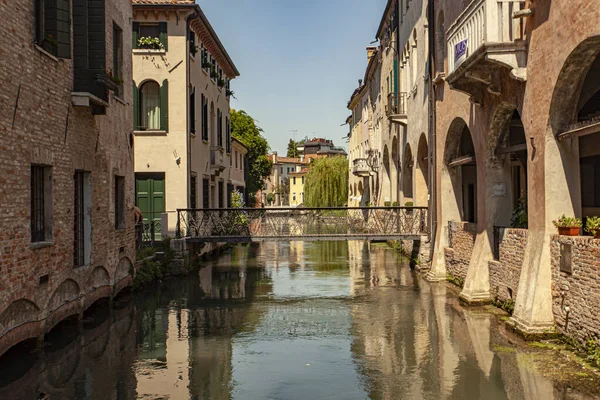 Канал Буранеллі Тревізо Італії Сонячний День — стокове фото