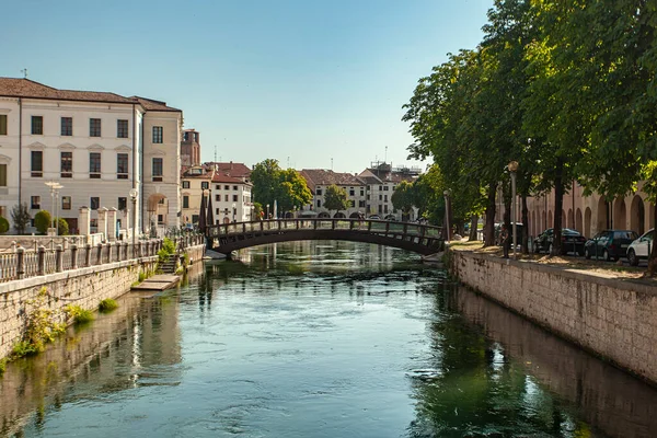 Paisagem Rio Buranelli Treviso Itália Dia Ensolarado — Fotografia de Stock