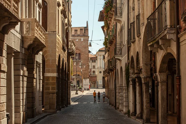 Treviso Italia Agosto 2020 Vista Calamaggiore Una Las Calles Principales — Foto de Stock