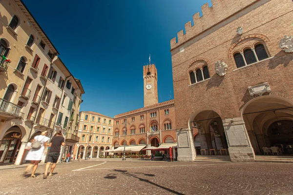 Treviso Itálie August 2020 Piazza Dei Signori Treviso Italy — Stock fotografie