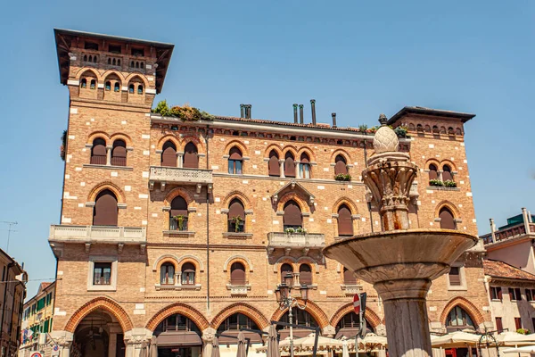 Treviso Itália Agosto 2020 Praça San Vito Treviso — Fotografia de Stock