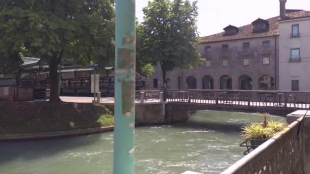 Isola della pescheria in Treviso in Italy 10 — стоковое видео