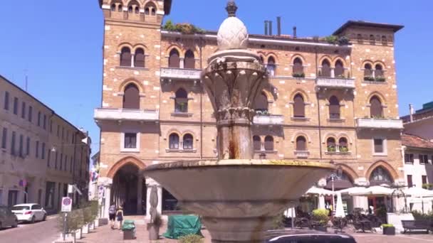 San Vito square in Treviso — Stock Video