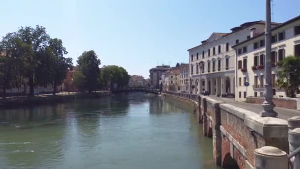 Riviéra Garbialdi kilátás Treviso 4 — Stock videók