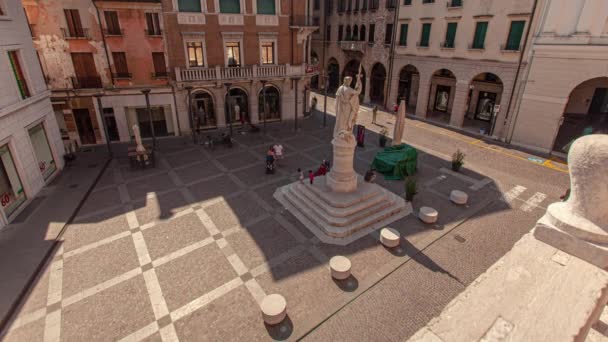 Time Lapse of Piazza della Liberta in Treviso — стокове відео