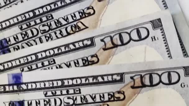 Деталі банкнот долара 3 — стокове відео