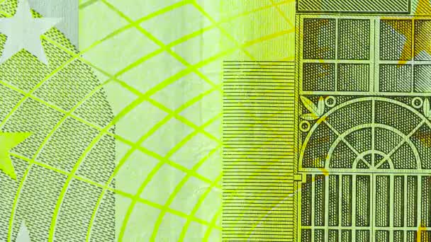 欧元货币停止动作动画 — 图库视频影像