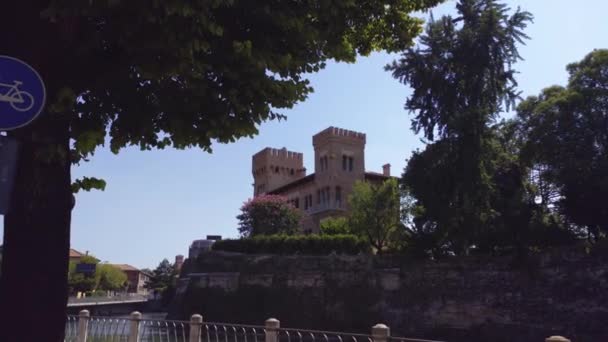 Kasteel van Treviso 2 — Stockvideo