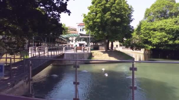 Isola della pescheria in Treviso in Italy 6 — Stock video