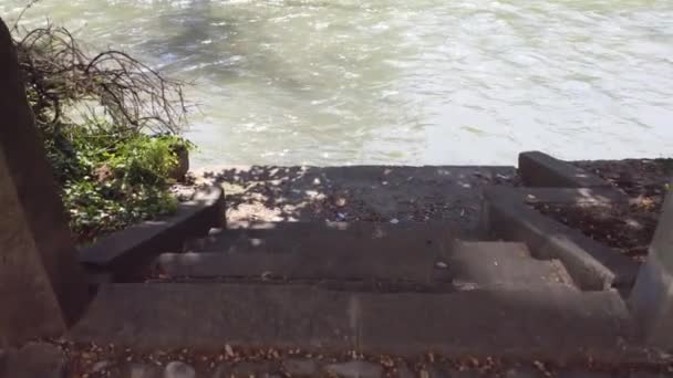 Kilátás Buranelli folyó Treviso 5 — Stock videók