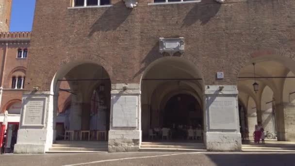 Piazza dei Signori in Treviso in Italien — Stockvideo