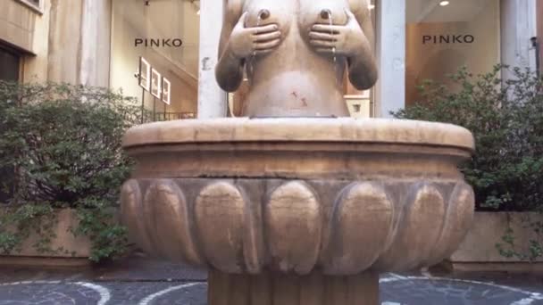 Fontana delle tette in Treviso in Italien 4 — Stockvideo