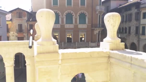 Treviso 5 'teki Piazza della Liberta — Stok video