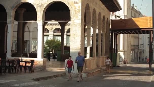 Treviso 2 'deki Loggia dei Cavalieri binası. — Stok video