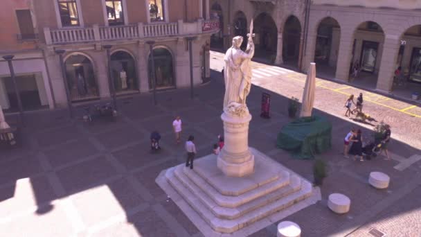 Treviso 3 'teki Piazza della Liberta — Stok video