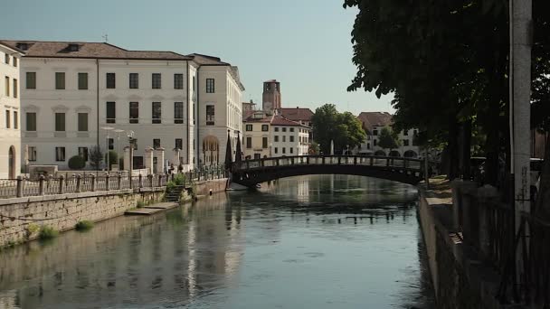 Riviera Garbialdi view in Treviso 6 — Stock Video