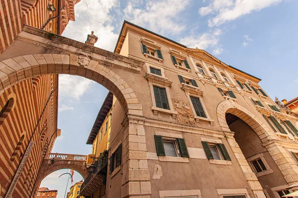 Piazza Dei Signori Πλατεία Signori Στη Βερόνα Της Ιταλίας — Φωτογραφία Αρχείου