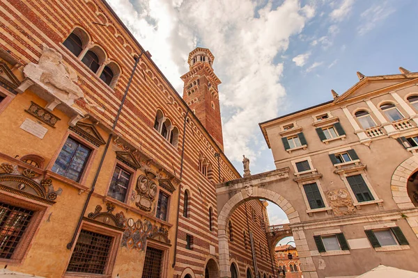 Piazza Dei Signori Plein Signori Verona Italië — Stockfoto